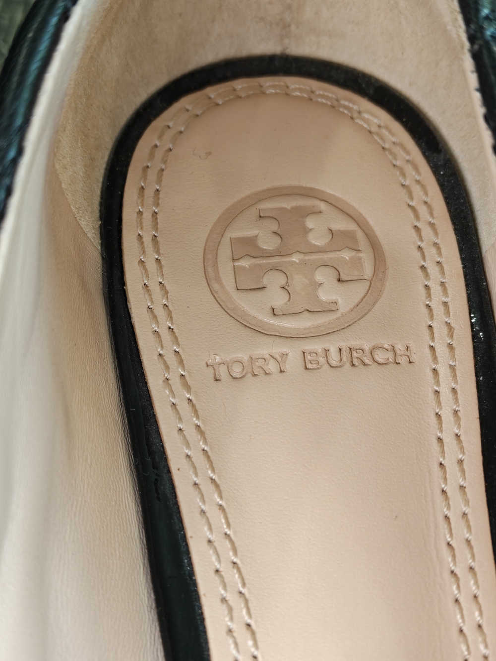Tory Burch Leila Quilted Leather Loafer Flats Black  Size 8.5 Excellent Condi - Picture 12 of 12